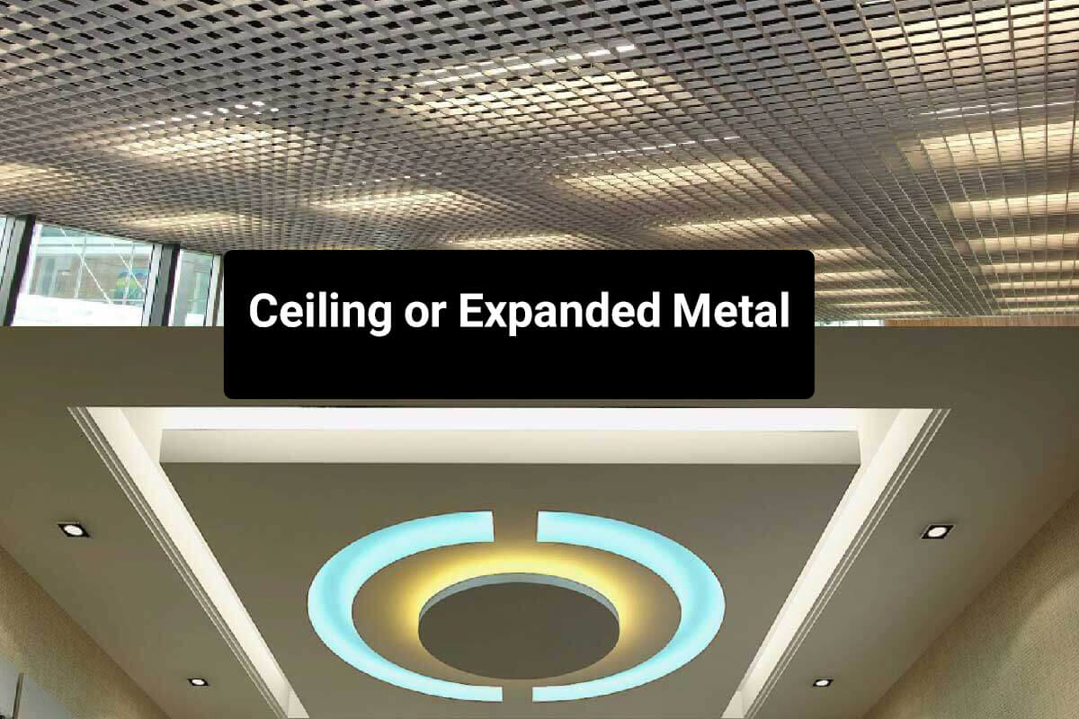 ceiling or expanded metal