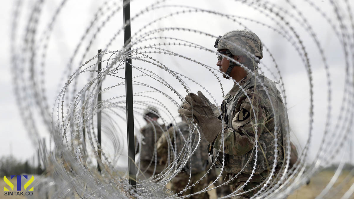 In military areas, what type of barbed wire is used